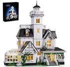Conjunto de Blocos de Montar Owens House 1877 Peças Modelo F-C10370 Iluminação Inclusa
