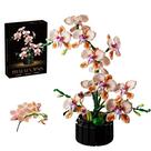 Conjunto de Blocos de Montar TEXXXIAN Orquídea Champagne 866 peças Conjunto de Blocos de Montar TEXXXIAN Orquídea Champagne 866 peças