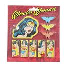Conjunto de Blocos de Notas e Adesivos Mulher Maravilha DC Comics - Vermelho