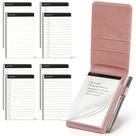 Conjunto de blocos de notas WEMATE Mini Pocket Holder 8 recargas 14x9 cm