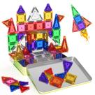 Conjunto de Blocos Magnéticos Minecftoy 65 Peças com Estojo de Viagem Mini