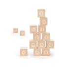 Conjunto de blocos Uncle Goose Lowercase Alphablank 14 unidades 4,4 cm