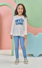 Conjunto de Blusa Alongada em Cotton e Calça Legging em Fly Tech Infantil Menina Kukiê