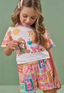 Conjunto de Blusa Boxy e Shorts em Malha Fresh Animais Kukiê