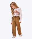 Conjunto de Blusa em Malha Power e Calça Wide Leg Infantil Feminino Infanti 92504