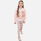 Conjunto De Blusa Em Moletom Com Pelúcia E Calça Legging Em Termoskin Peluciado Infantil Menina Infanti 79804 Rose