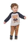Conjunto de Blusão em Moletom 3 Cabos com Pelúcia e Calça Jogger com Pelúcia 81005 LucBoo