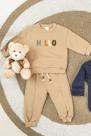 Conjunto de blusão em moletom com pelucia