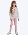 Conjunto de Blusão em Moletom sem Pelúcia e Calça Legging em Infantil Feminino Infanti 89750