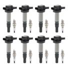 Conjunto de Bobinas de Ignição e Velas de Ignição DICMIC para V8 4.2L - 8 Peças Conjunto de Bobinas de Ignição e Velas de Ignição DICMIC para V8 4.2L - 8 Peças