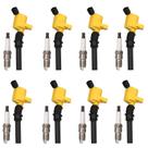 Conjunto de bobinas de ignição e velas de ignição para Ford Expedition F150 F250 F350