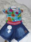 Conjunto de boddy e short jeans