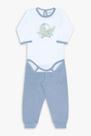 Conjunto De Body De Modal Jacaré Skatista Azul Dedeka