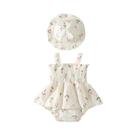 Conjunto De Body Floral De Linho Para Bebês Meninas, Vestido Tutu De Verão Para Recém-Nascidos Com