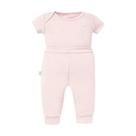 Conjunto de Body Hug Curto Com Calça Culote Rosa