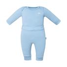 Conjunto de Body Hug Longo Com Calça Culote Azul