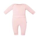 Conjunto de Body Hug Longo Com Calça Culote Rosa