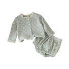 Conjunto De Body Para Bebê Com Bordado Floral Estilo Europeu De Verão Respirável Manga Longa E