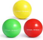 Conjunto de bolas de treino de beisebol com peso 400 g e 450 g em PVC, 3 peças Conjunto de bolas de treino de beisebol com peso 400 g e 450 g em PVC, 3 peças