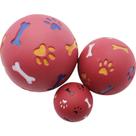 Conjunto de bolas dispensadoras de guloseimas para cães, Slow Feeder, vermelho, 3 tamanhos