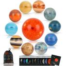 Conjunto de bolas Stress SELMUEL Solar System, 11 peças com bolsa de armazenamento
