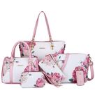 Conjunto de bolsas 2e-Youth, bolsas e bolsas para mulheres, 6 peças rosa Conjunto de bolsas 2e-Youth, bolsas e bolsas para mulheres, 6 peças rosa