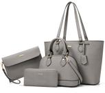 Conjunto de bolsas Bagsure Women, 4 peças, bolsa, carteira, ombro