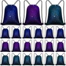 Conjunto de bolsas com cordão Censen Starry Sky 30x25cm Impermeável x24