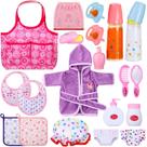 Conjunto de bolsas de fraldas Rotatingpals, 21 peças, acessórios para bonecas