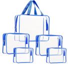 Conjunto de bolsas de higiene de viagem ROYBENS Crystal Clear PVC, 5 unidades