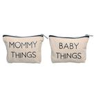 Conjunto de bolsas de lona Pearhead Mommy and Baby para novas mães Conjunto de bolsas de lona Pearhead Mommy and Baby para novas mães
