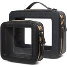 Conjunto de bolsas de maquiagem de viagem FFPaw Clear Waterproof com zíper Conjunto de bolsas de maquiagem de viagem FFPaw Clear Waterproof com zíper