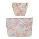 Conjunto de bolsas de maquiagem getto, 2 peças, organizador de produtos de higiene pessoal de viagem para mulheres