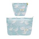 Conjunto de bolsas de maquiagem getto, 2 peças, organizador de produtos de higiene pessoal de viagem para mulheres