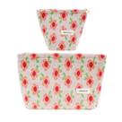 Conjunto de bolsas de maquiagem getto, 2 peças, organizador de produtos de higiene pessoal de viagem para mulheres