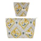 Conjunto de bolsas de maquiagem getto, 2 peças, organizador de produtos de higiene pessoal de viagem para mulheres