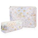 Conjunto de bolsas de maquiagem Gosect Floral Coquette Aesthetic Travel Organizer