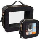 Conjunto de bolsas de maquiagem LETGO Clear, bolsa de higiene aprovada pela TSA