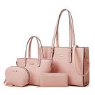 Conjunto de bolsas de material sintético Lovematch, 4 peças para mulheres