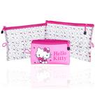 Conjunto de bolsas de viagem Hello Kitty, pacote com 3 licenças oficiais