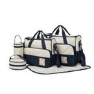 Conjunto de Bolsas Maternidade 5 Peças Cor Azul Escuro Conjunto de Bolsas Maternidade 5 Peças Cor Azul Escuro