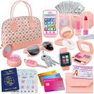 Conjunto de bolsas Play Star Princess com bolsa e acessórios fingidos Conjunto de bolsas Play Star Princess com bolsa e acessórios fingidos