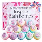 Conjunto de bombas de banho EvolutionUSA Inspire 12 Flower com fluxo seco Conjunto de bombas de banho EvolutionUSA Inspire 12 Flower com fluxo seco