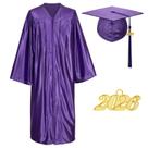 Conjunto de boné e vestido de formatura Gradwow Shiny Unissex para adultos Conjunto de boné e vestido de formatura Gradwow Shiny Unissex para adultos