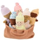 Conjunto de bonecas de pelúcia Creative Minds Basket of Babies x6