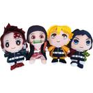 Conjunto de bonecas de pelúcia Demons Slayers Anime 23 cm 4 peças
