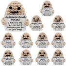 Conjunto de bonecas de pelúcia Gkuzus Positive Gift Crochet Potato, 12 unidades