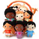 Conjunto de bonecas de pelúcia Hydren, 10 bonecas macias e multiculturais de 15 cm com cesta Conjunto de bonecas de pelúcia Hydren, 10 bonecas macias e multiculturais de 15 cm com cesta