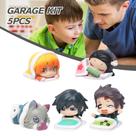 Conjunto de bonecas Demon Slayer Cartoon, 5 peças, Hand Doll Mod