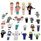 Conjunto de bonecas Magnetic Dress-Up Pretend Play 56 peças SpriteGru